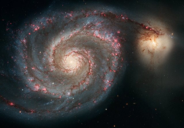 Whirlpool-Galaxie M51 mit Begleiter NGC 5195